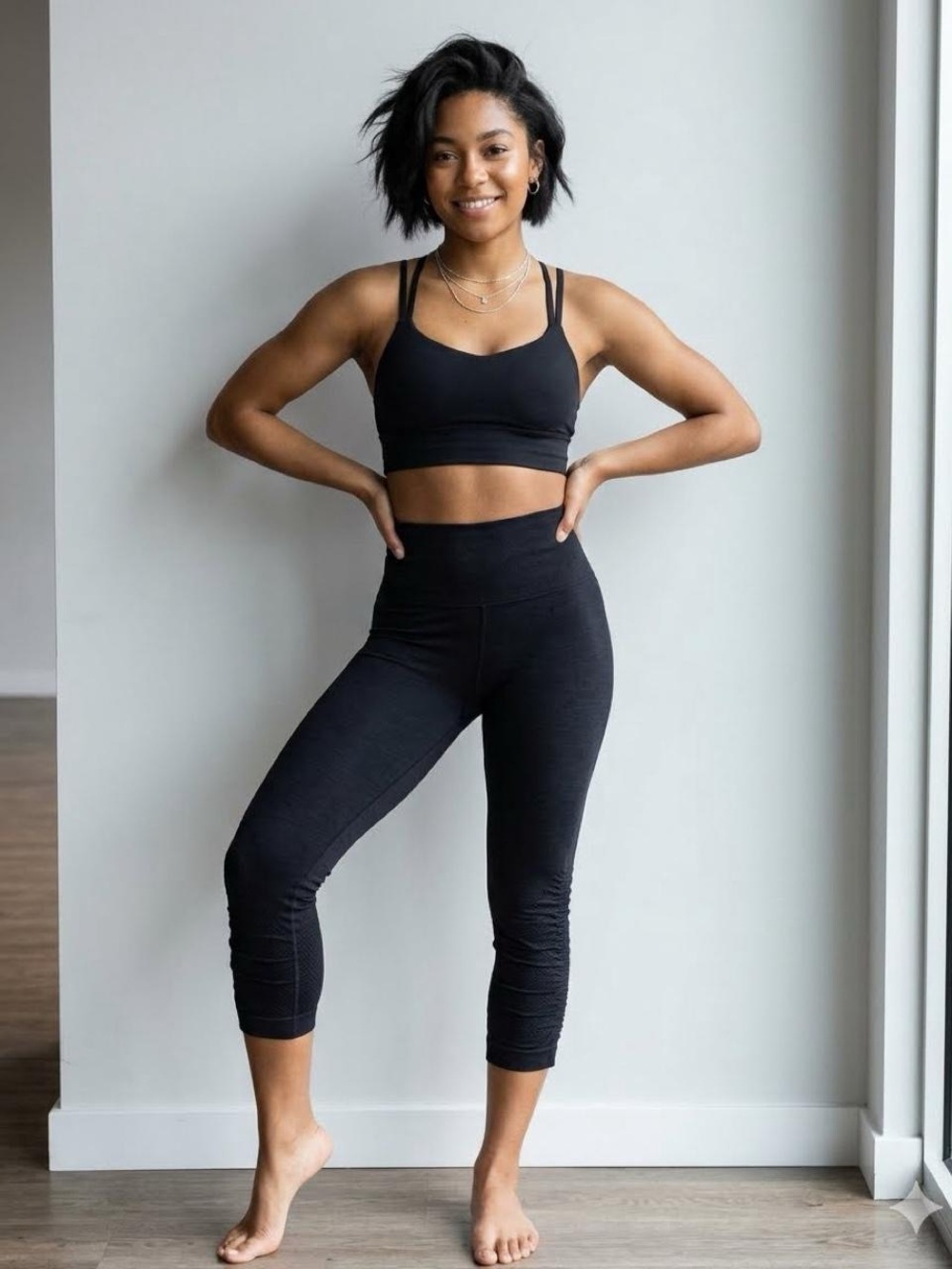 lululemon athletica Black High-Rise Capri Leggings